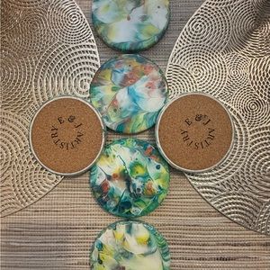 E & J Artistry ~ “Tranquility” (Custom Made Ceramic Coasters)